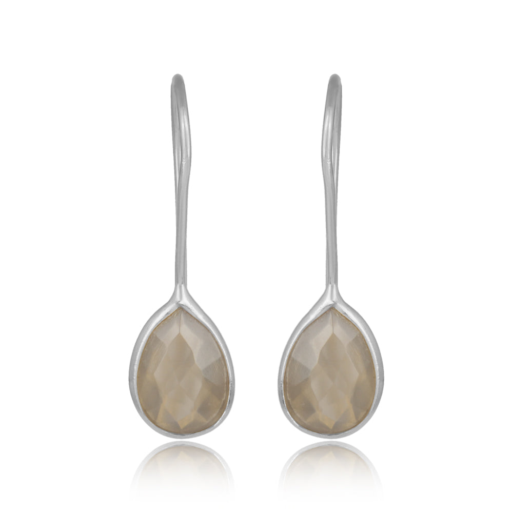 Chalcedony Sterling Silver Earrings