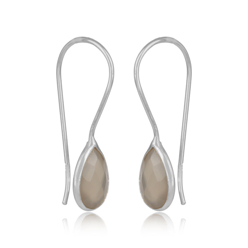 Chalcedony Sterling Silver Earrings