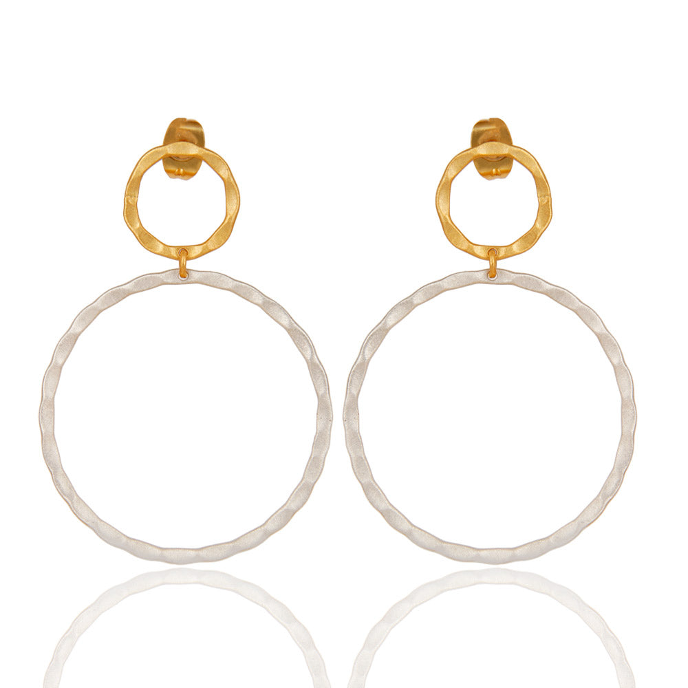 Round Drop Earrings