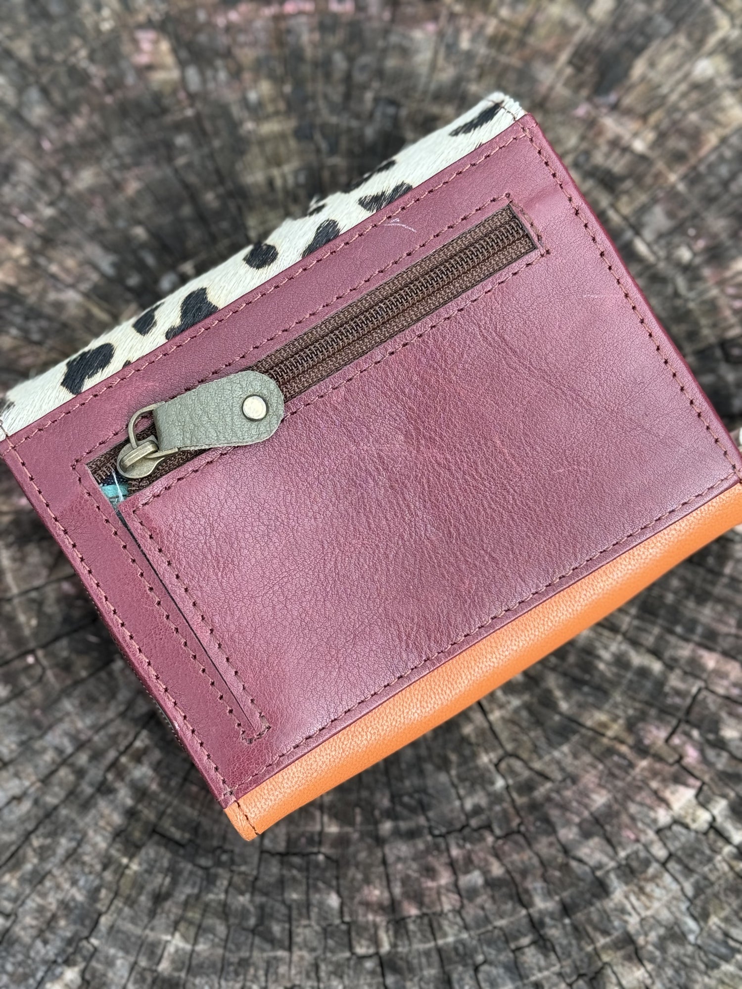 Abigail Orange Wallet Purse