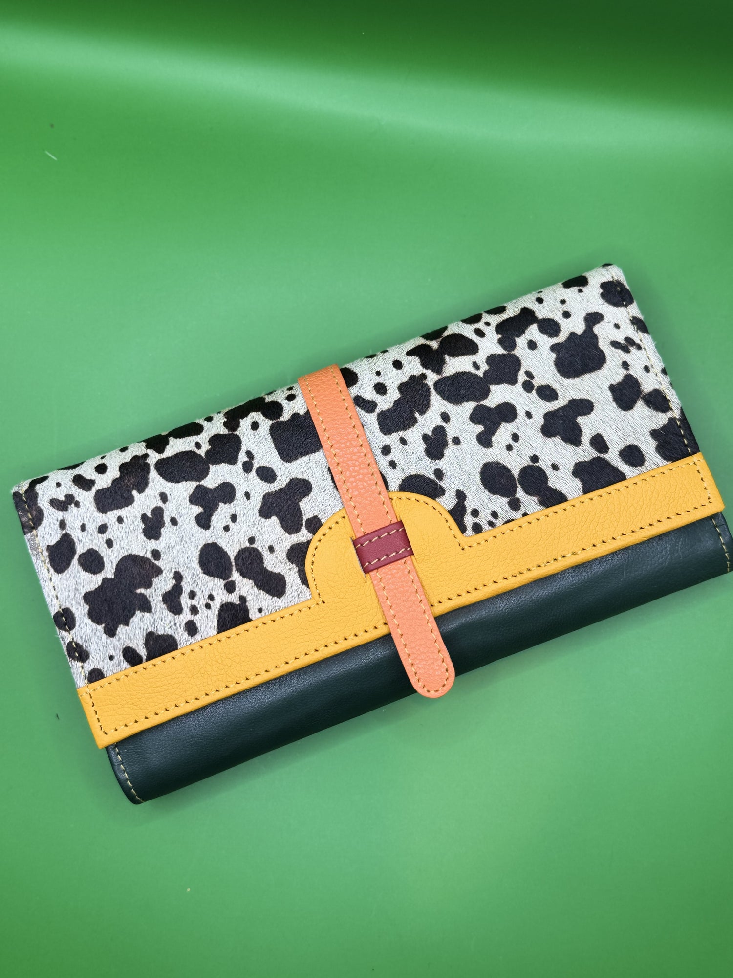 Anya Green And Yellow Wallet Purse