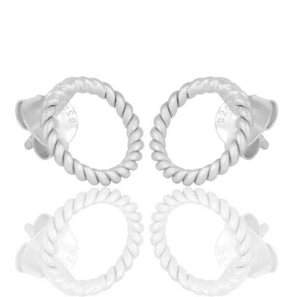 925 Sterling Silver Twisted Studs