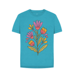 Ocean Blue Printed T-shirt Front