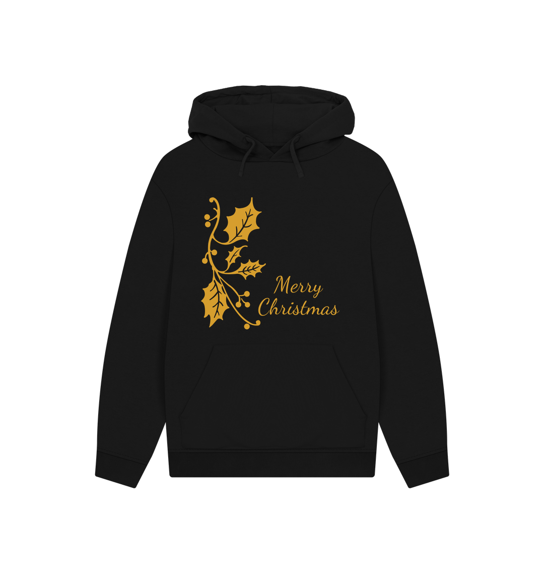 Black Merry Christmas Unisex Hoodie