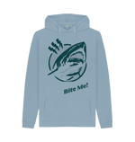 Stone Blue Printed Hoody Front
