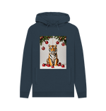 Navy Printed Hoody Front