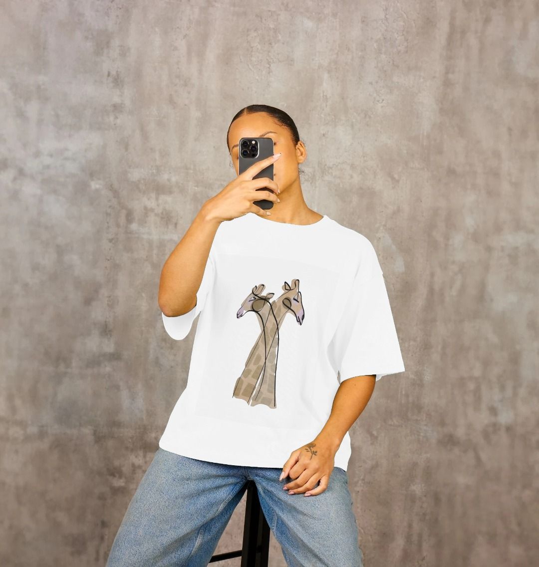 Giraffes Oversized Tee