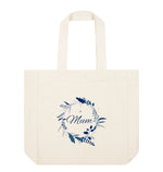 Natural Mum Floral Shopper Tote