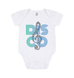 White Disco Babygrow