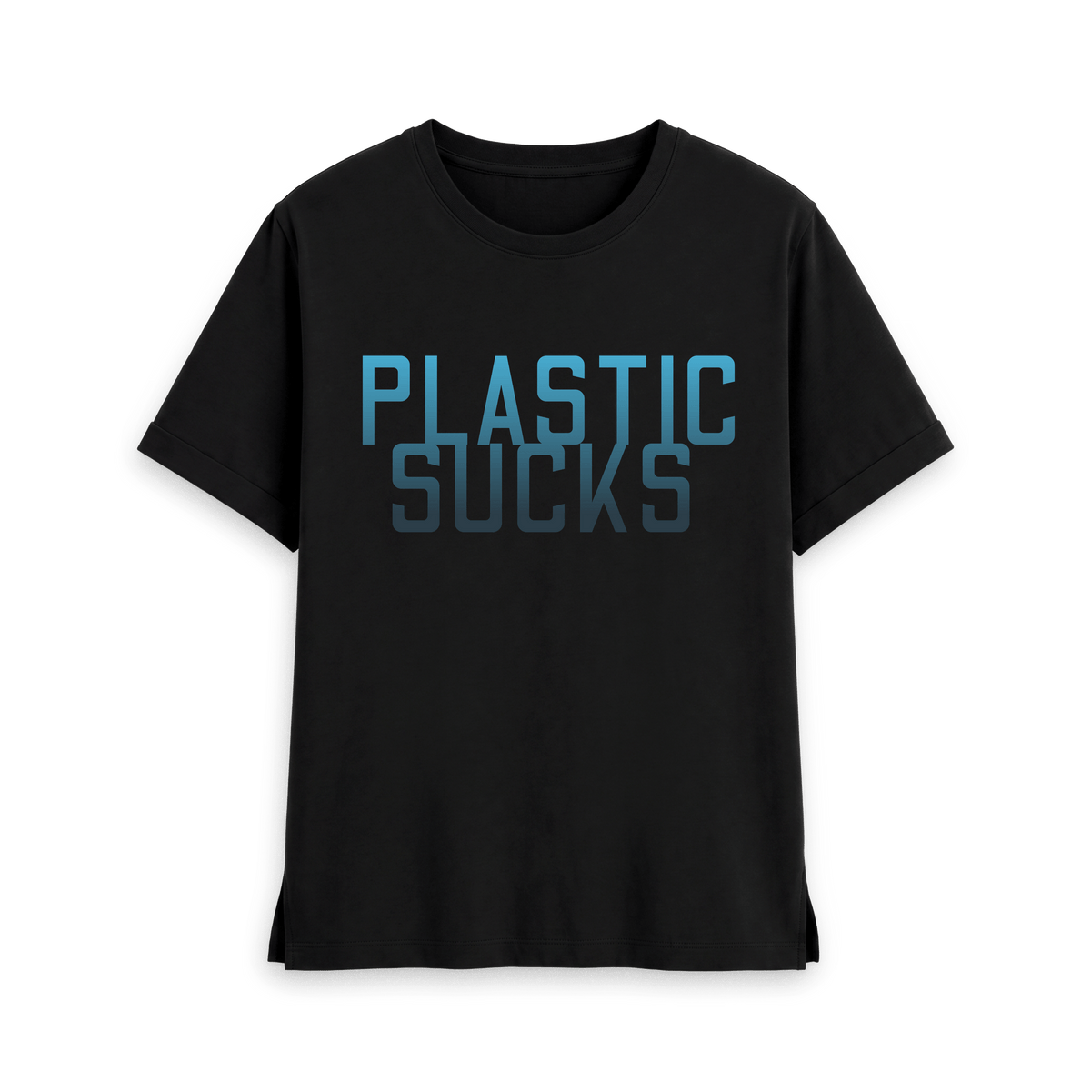 Black Printed T-shirt Front
