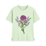 Pastel Green Printed T-shirt Front