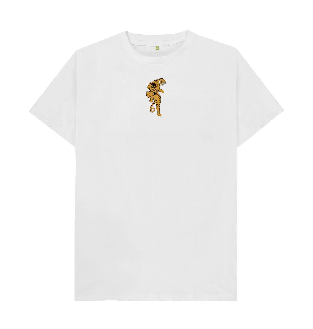 White Climbing Tiger Tee