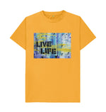 Mustard Love To Live Life Tee