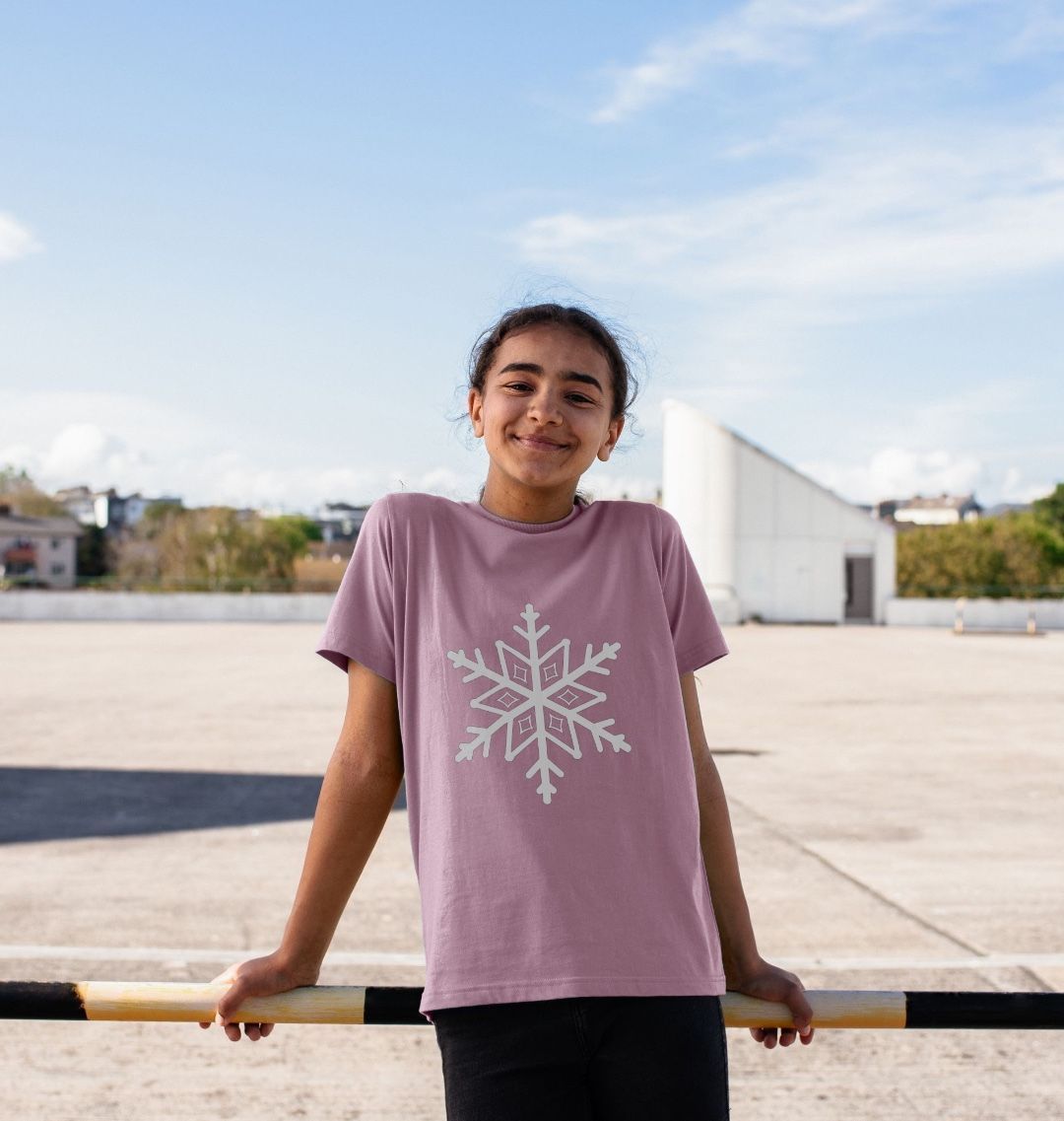 White Snowflake Tee