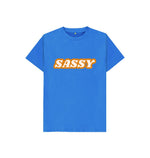 Bright Blue Girl's Sassy Tee