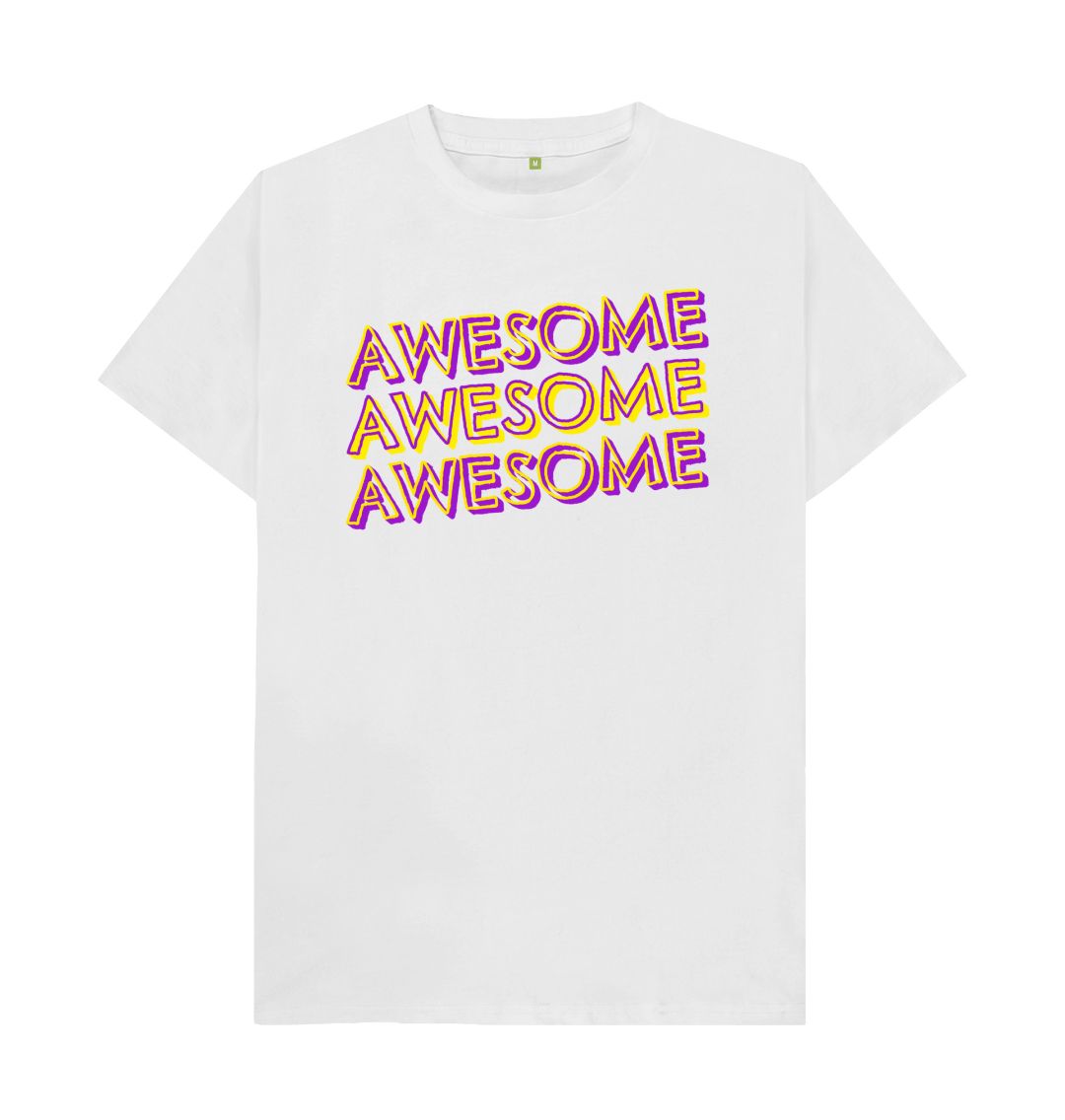 White Awesome Tee