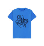 Bright Blue Octopus  Tee