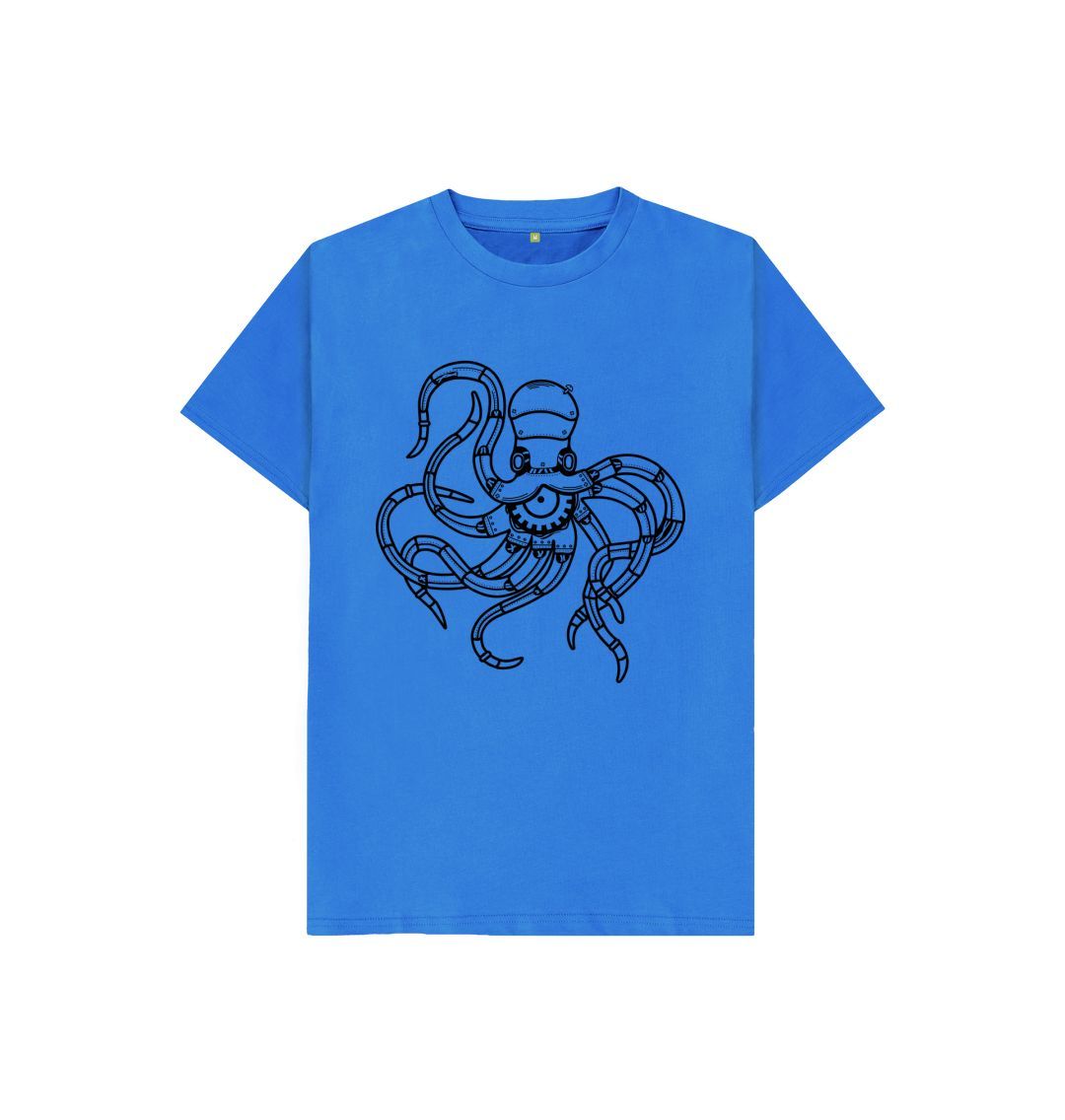 Bright Blue Octopus  Tee