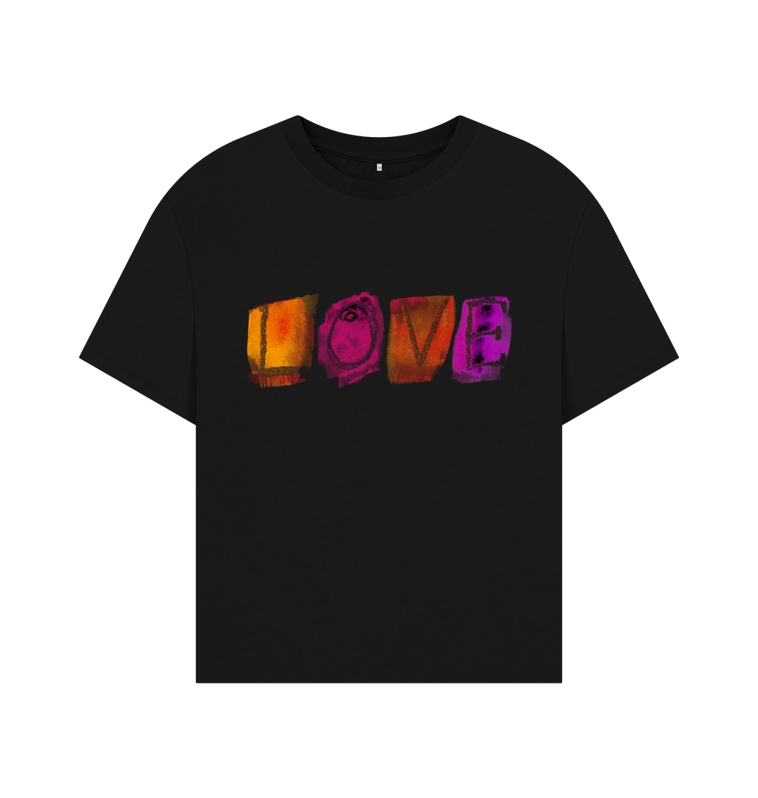 Black Love Oversized Tee