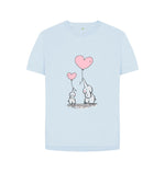 Sky Blue Women's Love Mini Me Relaxed Fit Tee