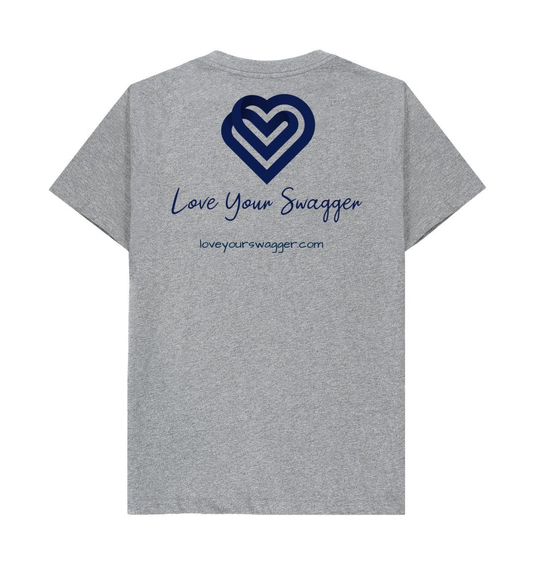 Athletic Grey Love Your Swagger Mens Promotional Tee