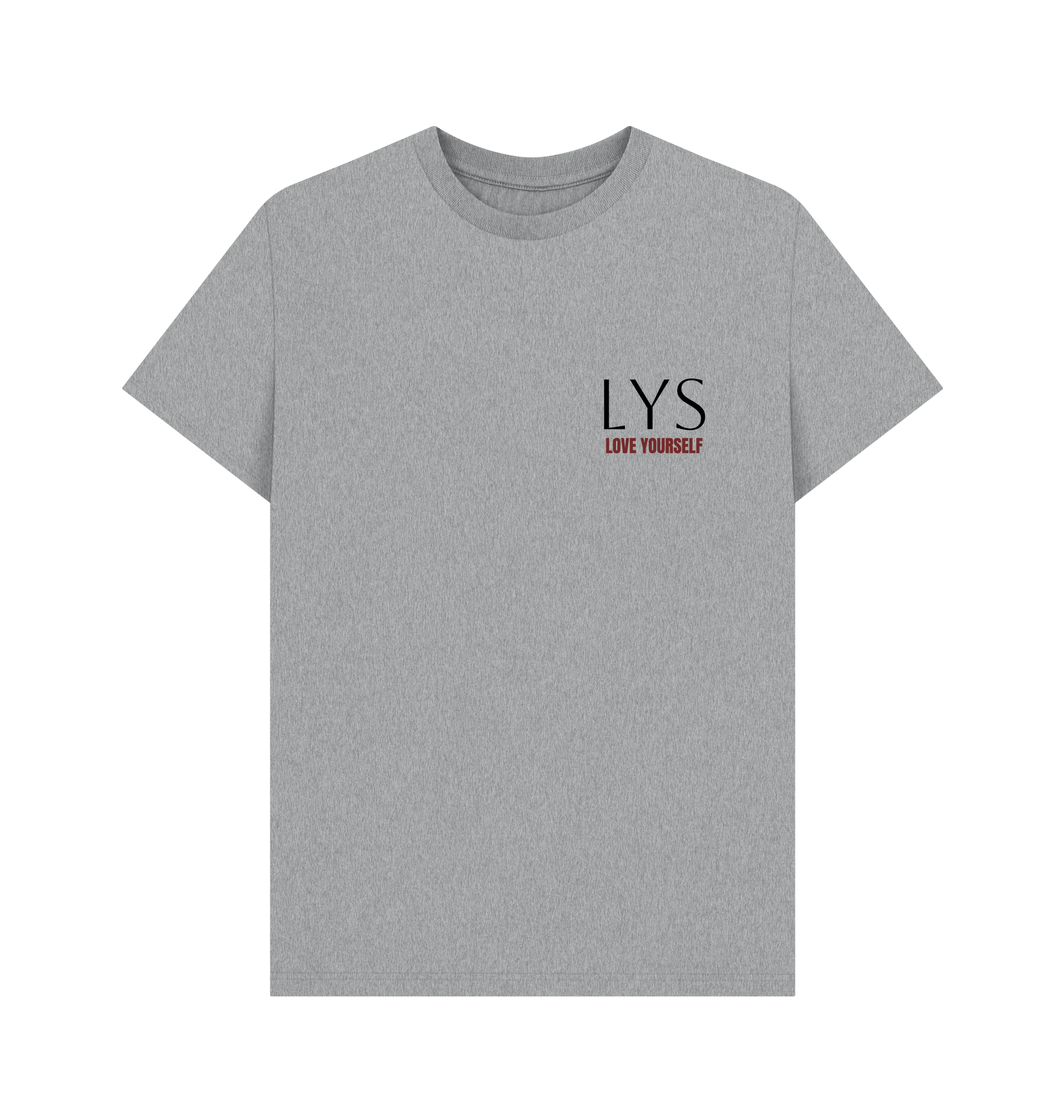 Athletic Grey Printed T-shirt Front