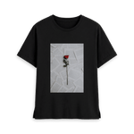 Black Printed T-shirt Front