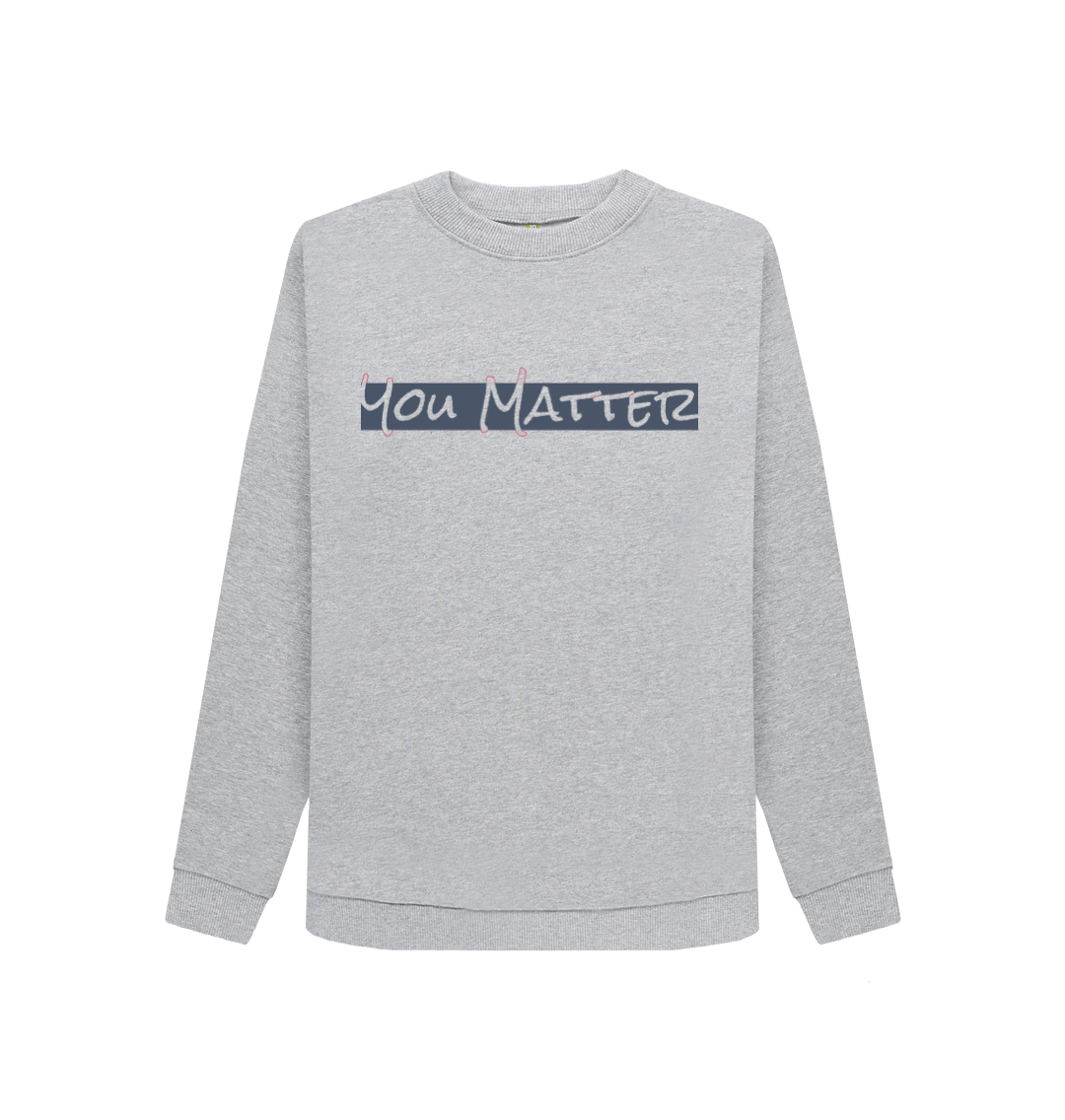 Light Heather Printed Sweater Front