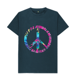 Denim Blue Peace Out Tee