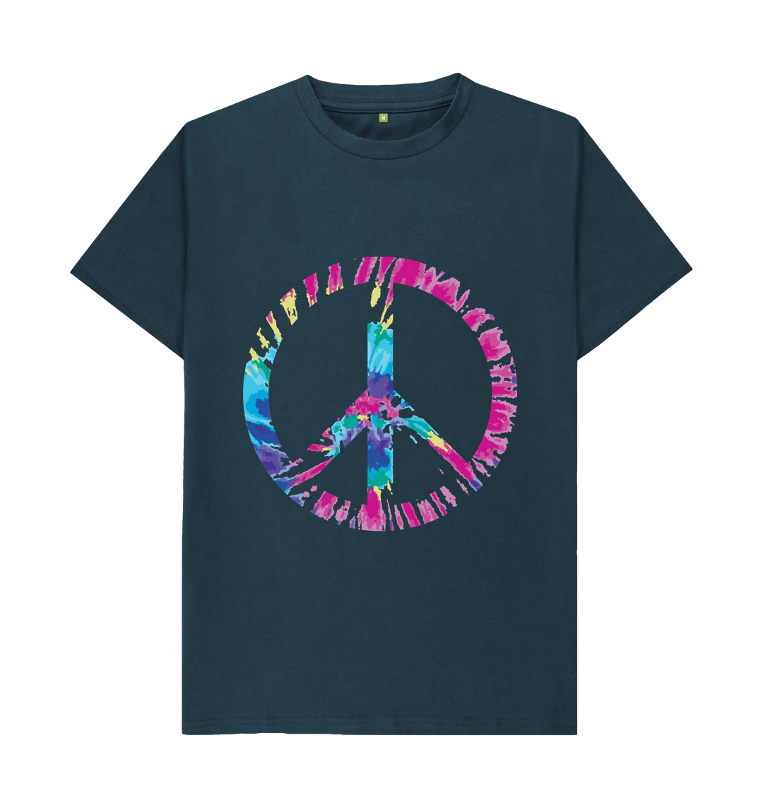 Denim Blue Peace Out Tee