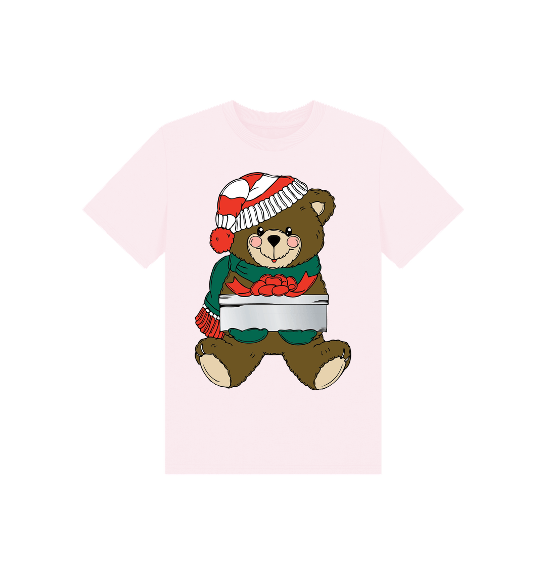 Pink Christmas Teddy Bear Tee