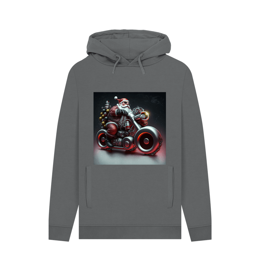 Slate Grey Printed Hoody Front