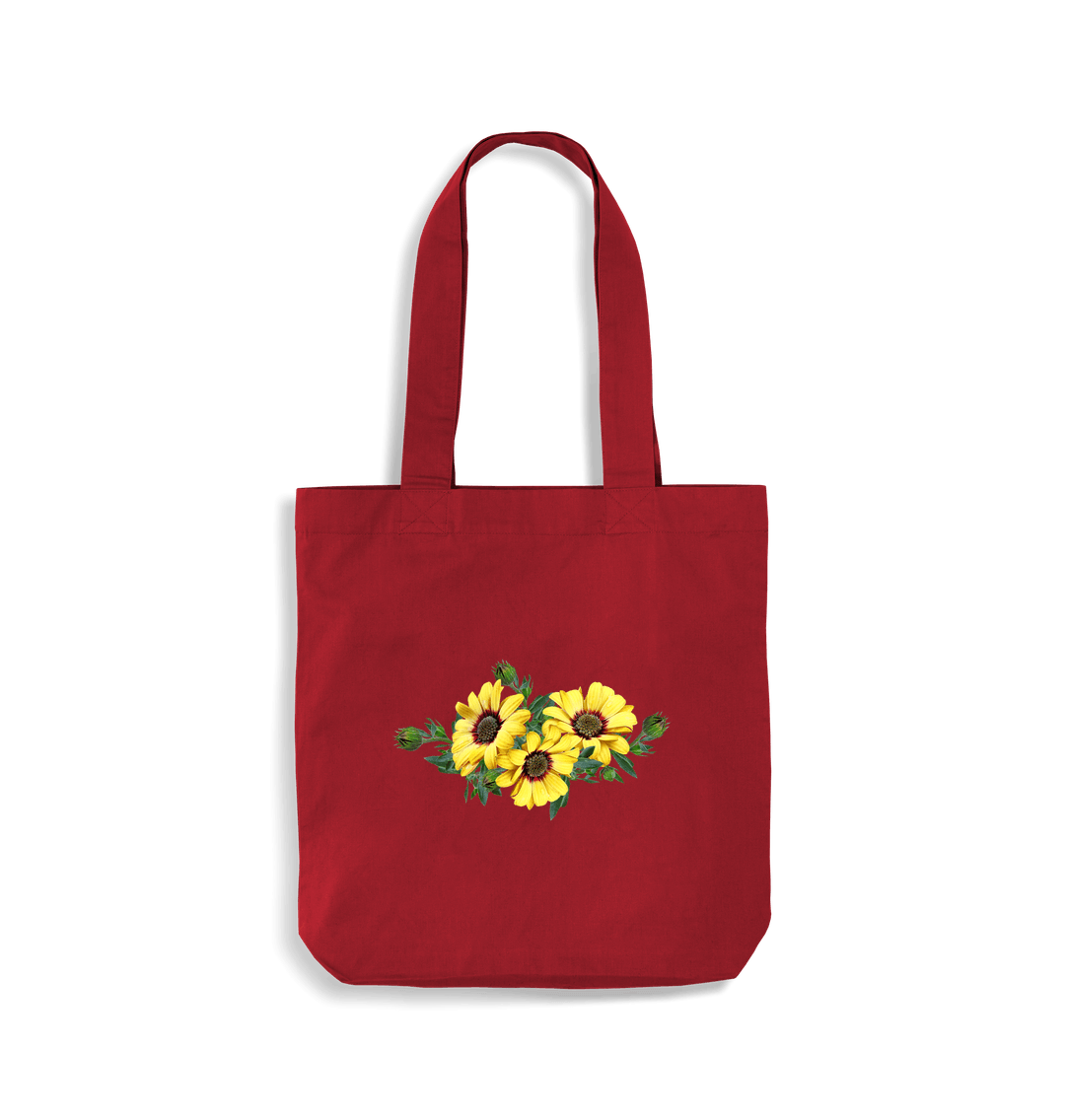 Classic Red Sunflowers EarthAware\u00ae Organic Bag for Life