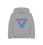Athletic Grey Printed Kids Hoodie Front