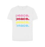 White Peace Relaxed Tee