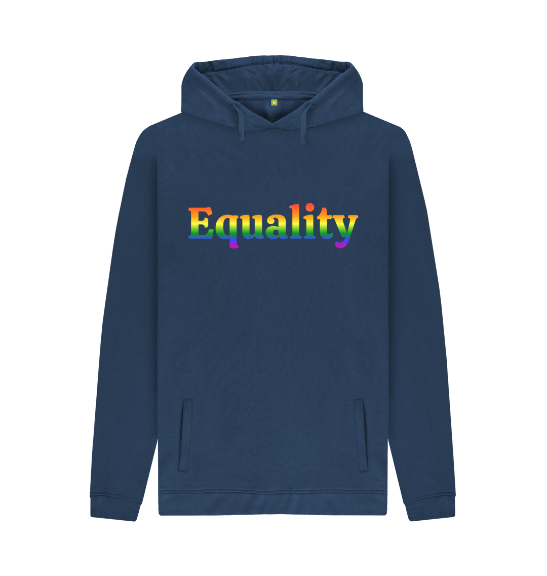 Navy Printed Hoody Front