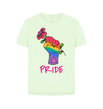 Pastel Green Flower Pride Relaxed Fit Tee