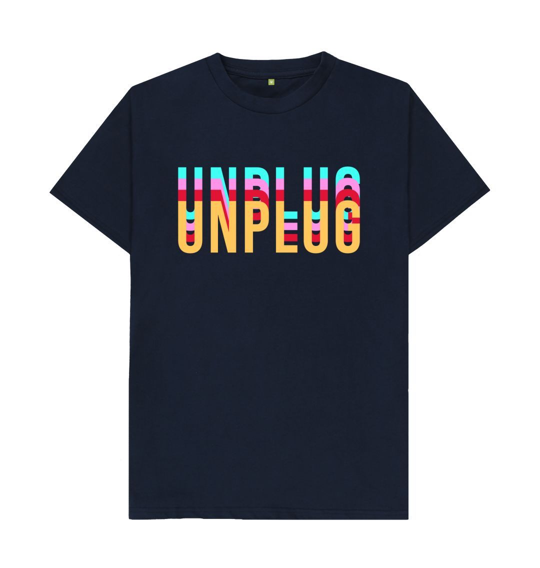 Navy Blue UNPLUG Tee