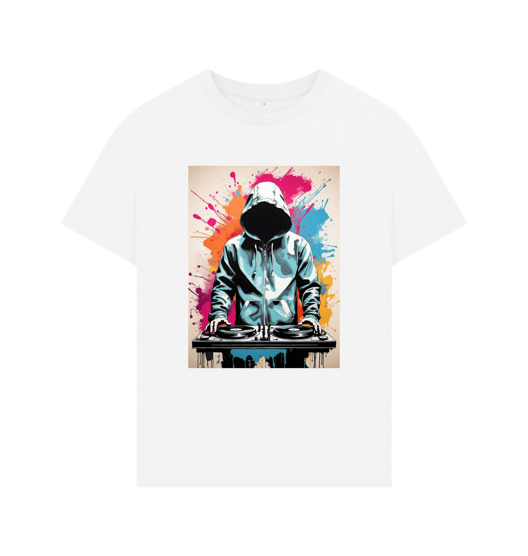 White Urban DJ Oversized Tee