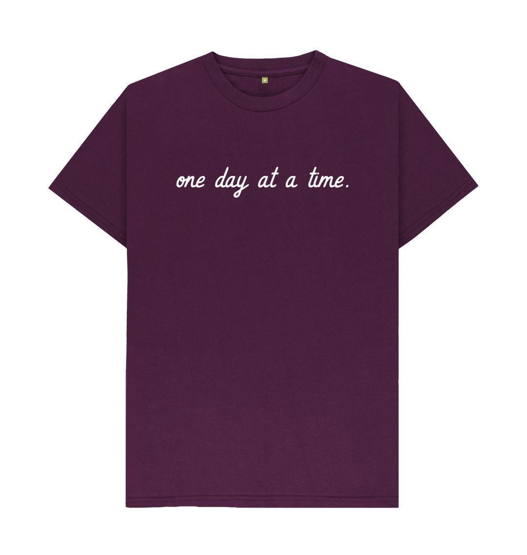 Purple One Day At A Time Tee