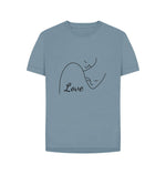 Stone Blue People Love Relaxed Fit Tee