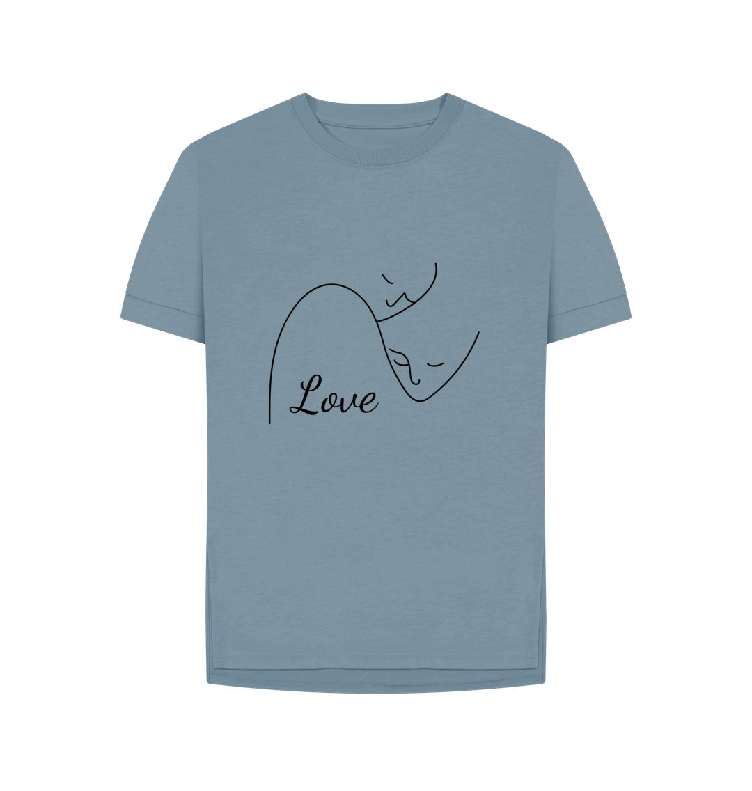 Stone Blue People Love Relaxed Fit Tee