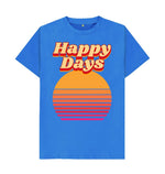 Bright Blue Sunset Happy Days Tee