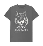 Slate Grey Merry Wolfmas Tee