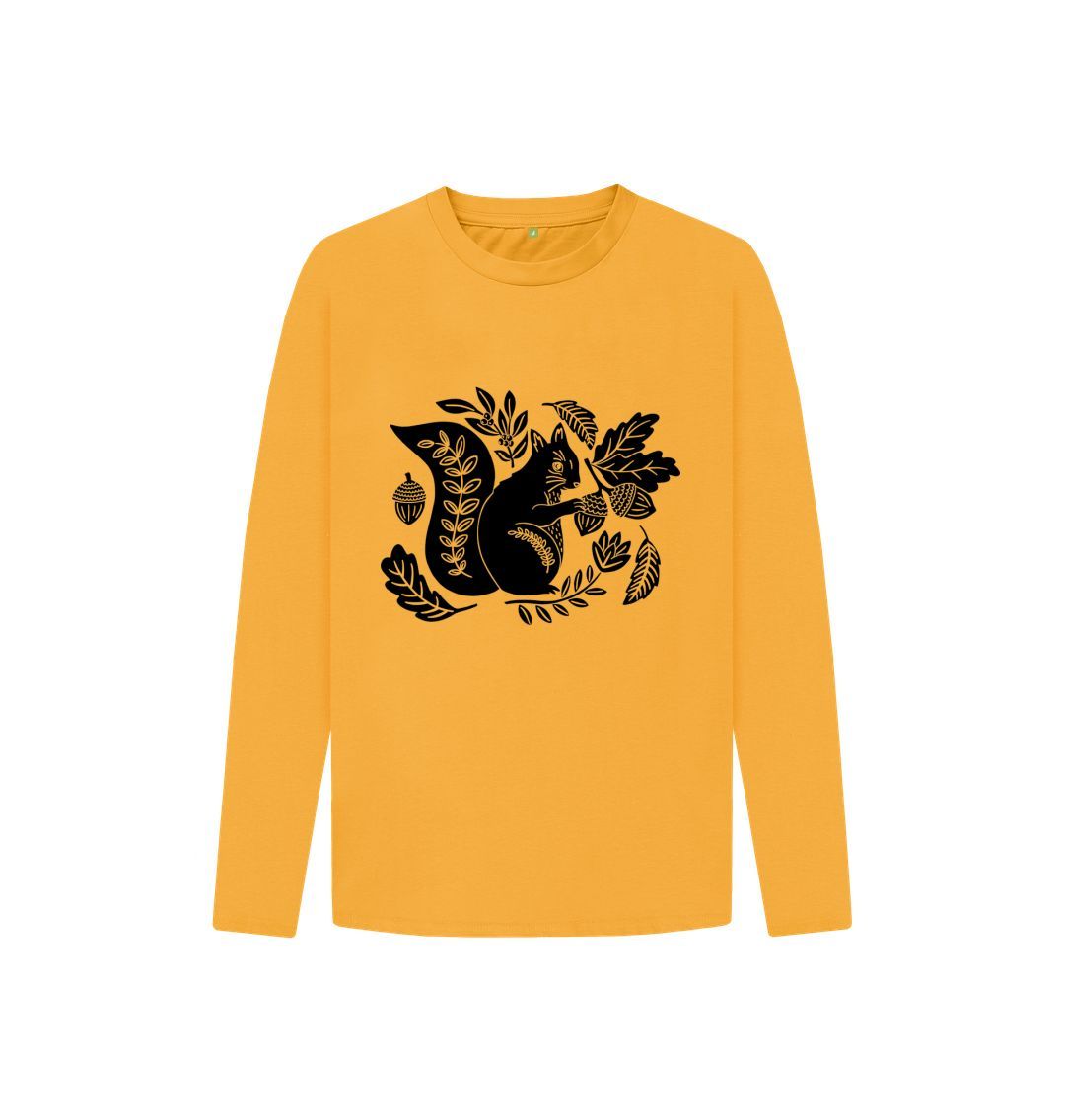 Mustard Squirrel Long Sleeve Tee