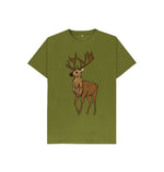 Moss Green Reindeer Tee