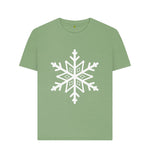 Sage Snowflake Tee