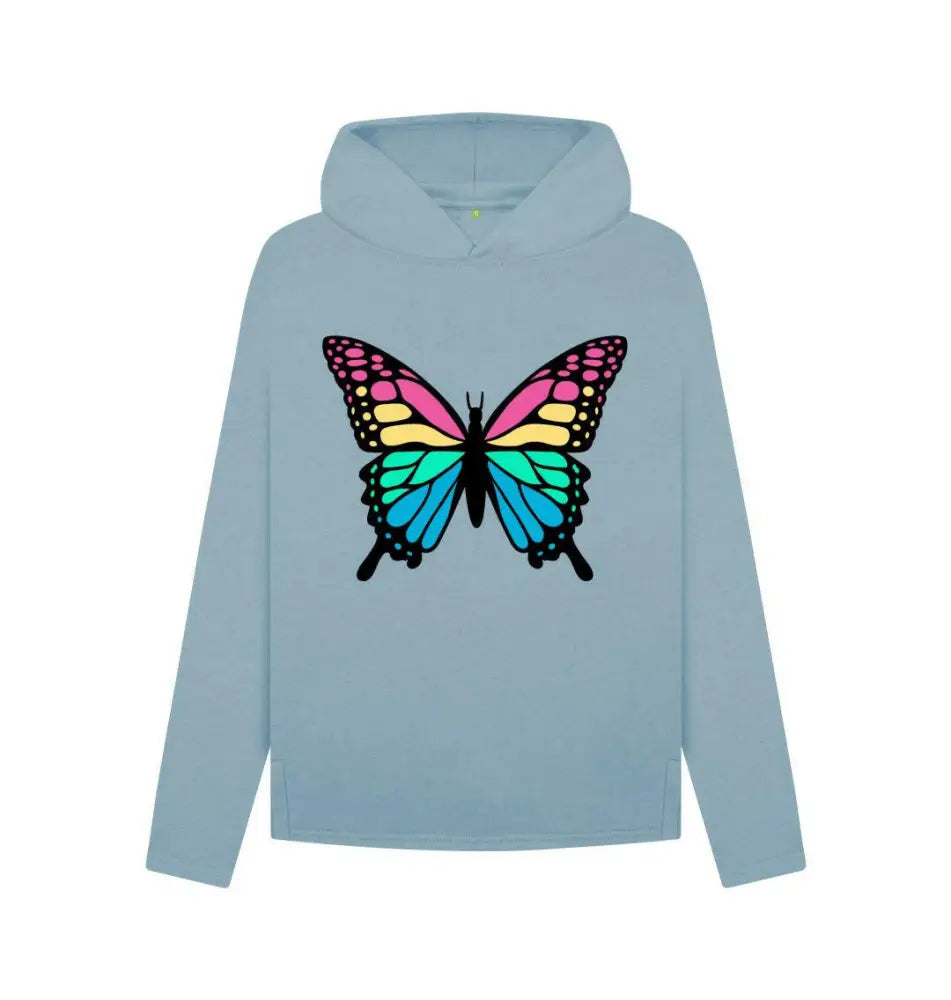 Elegant butterfly design on a comfortable hoodie, perfect for stylish and casual wear
