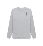 Light Heather Printed Sweater Front
