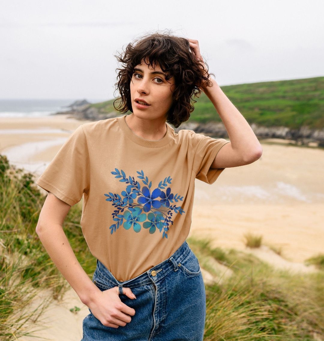 Blue Flowers Tee